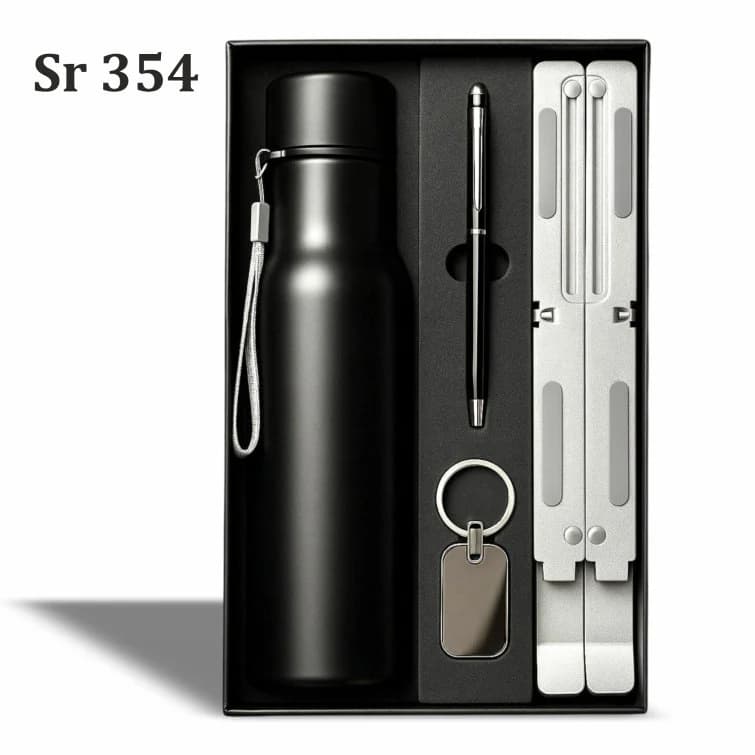 Bottle, laptop Stand, Pen, Keychain