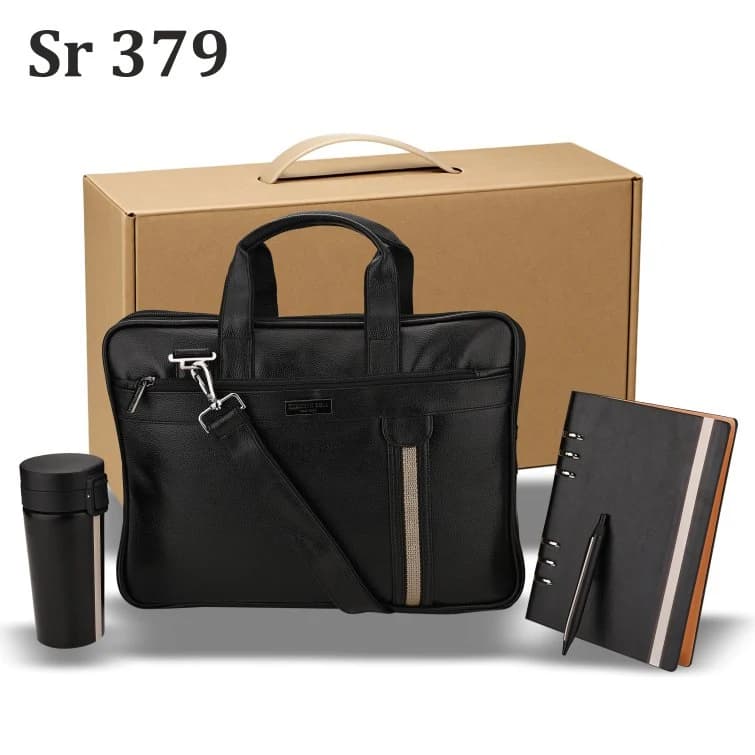 Kenneth Cole Branded Laptop Bag, Organizer Metal Pen, Vacuum Flask with Box Packing