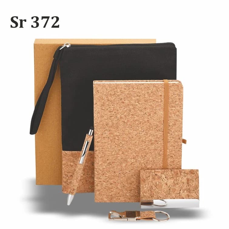 Box Pack, Canvas pouch, Cardholder, Pen, Keychain, A5 Notebook
