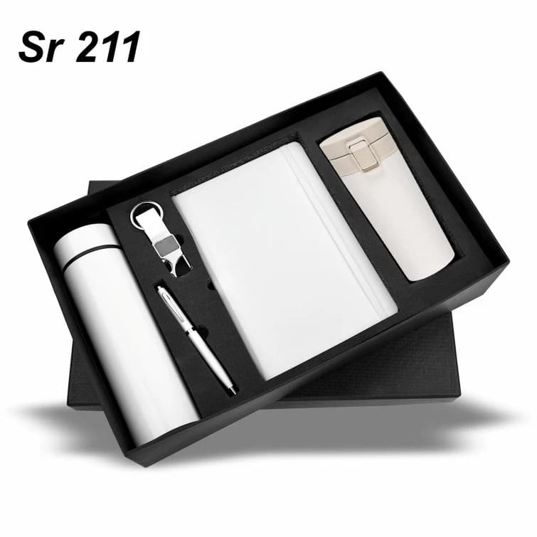 Diary, Pen, Temperature Bottle, Keychain, & Vacuum Coffee Mug