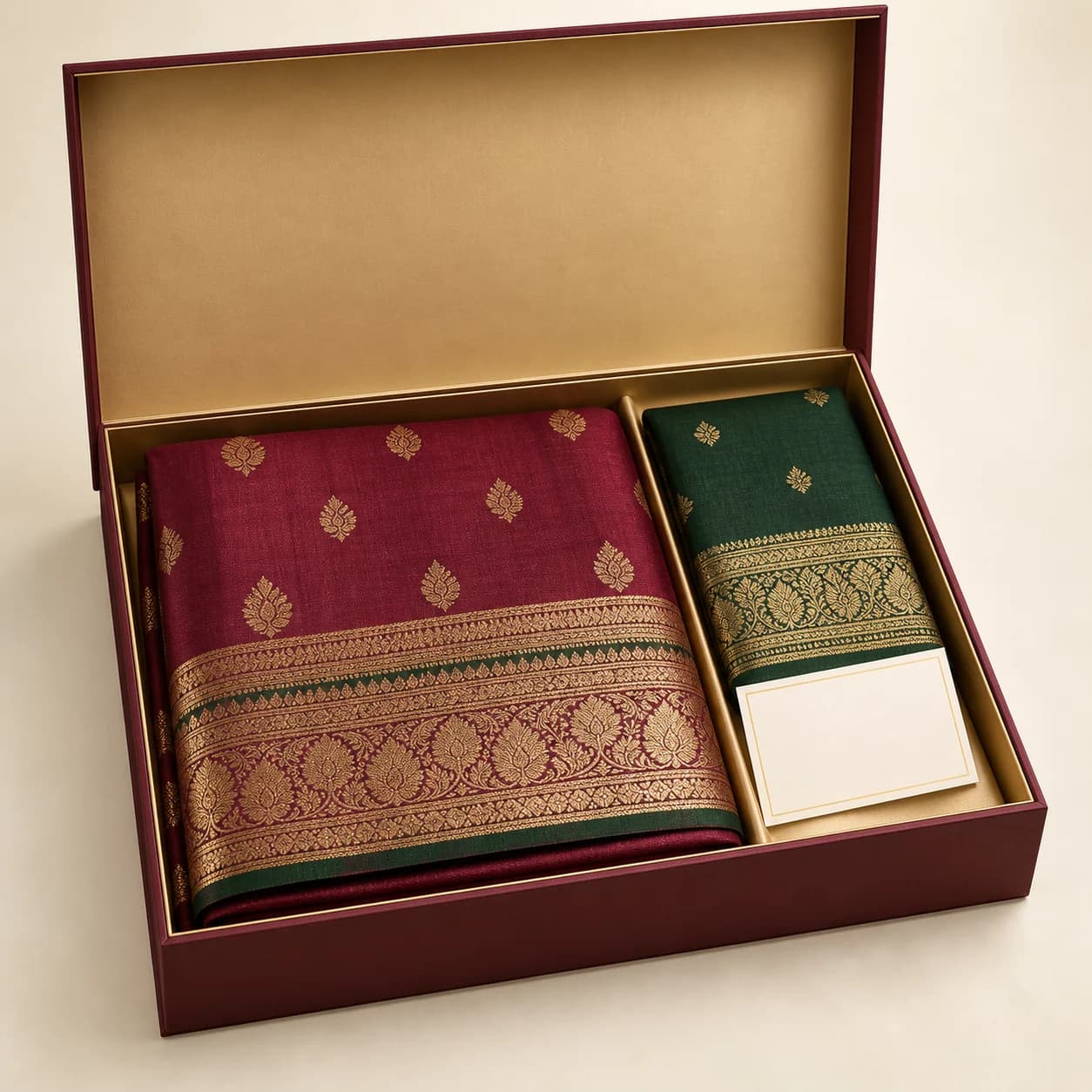 Banarasi Silk Saree Presentation Set