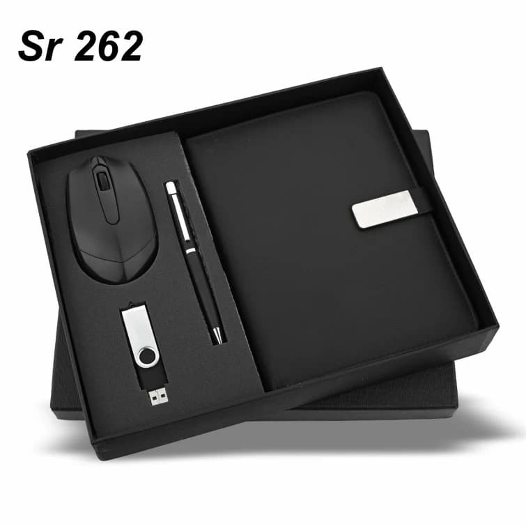 Wireless Mouse, 16 Gb Pendrive, Notebook, Metal Pen