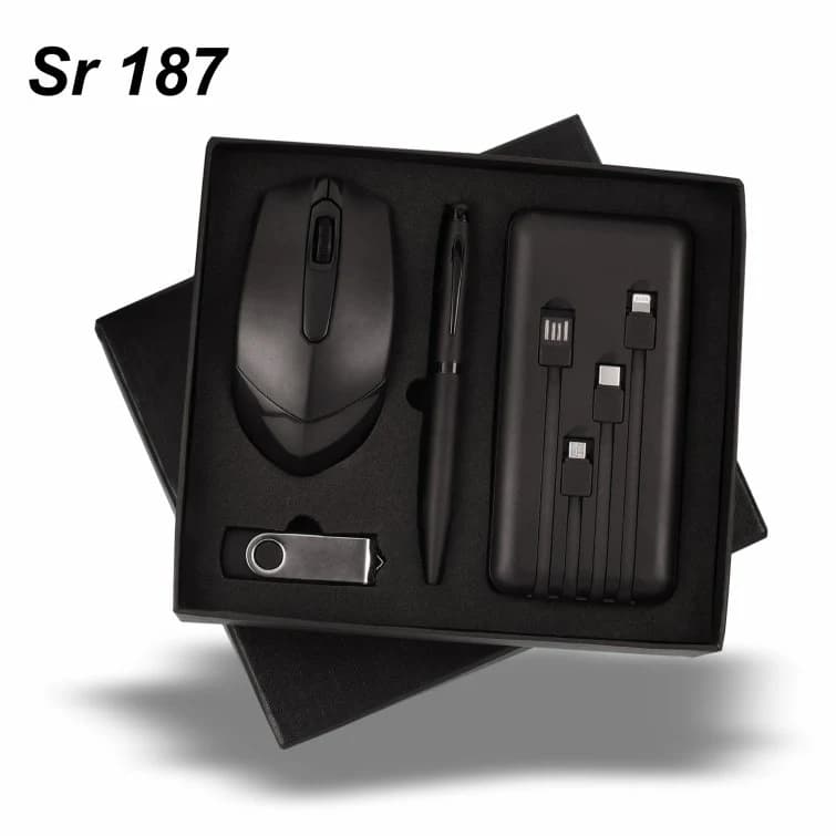 10,000 mAh Powerbank, 16 GB Pendrive, Wireless Mouse, Stylus Pen