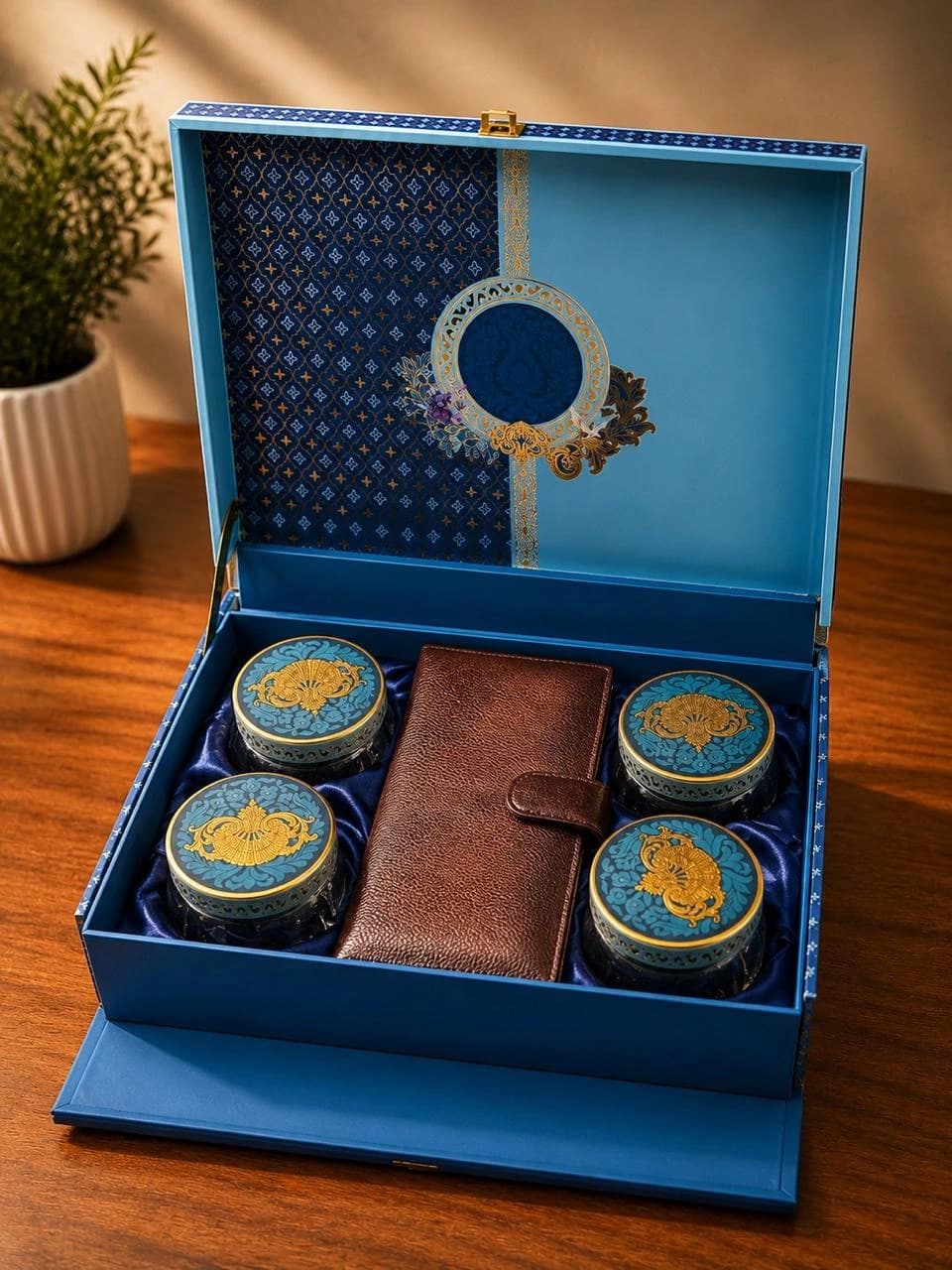 Leather Passport Premium Hamper