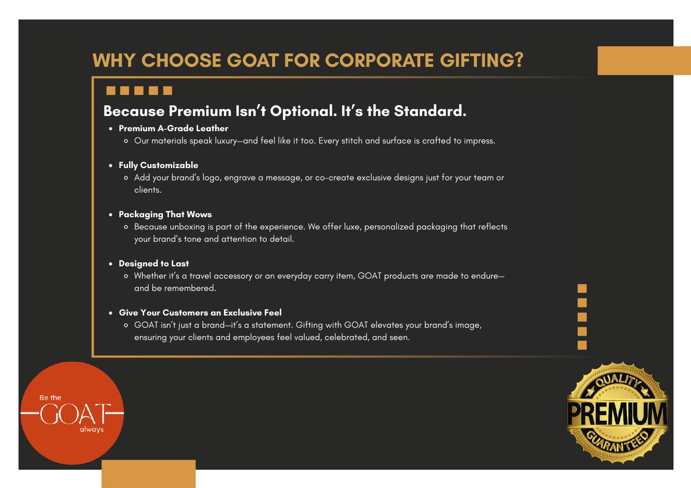 Why Choose GOAT Collection